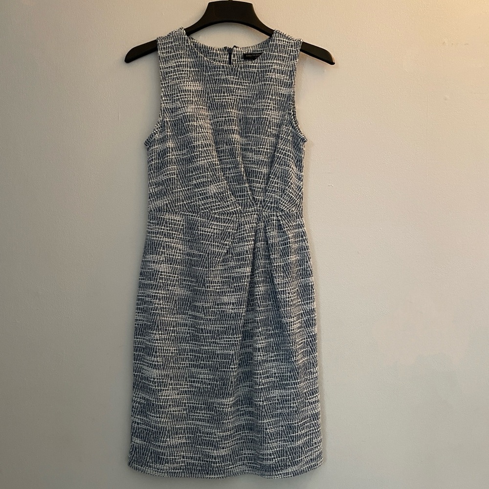 Banana Republic Textured Gray Midi Dress